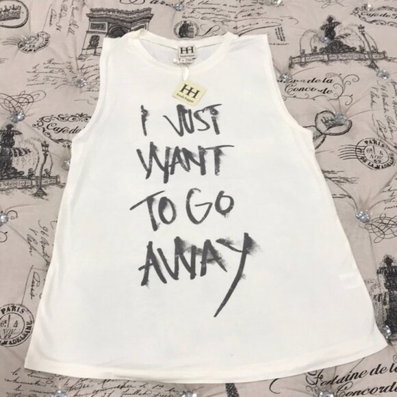 Haute Hippie I Want To Go Away Muscle Tank Top - Picture 3 of 5